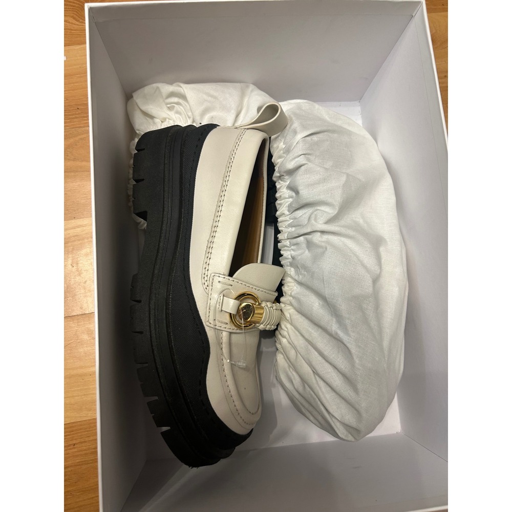 See by Chloe Lylia Loafers Womens 39 Ivory Leather Chunky Lug Sole NIB SB39022A - Picture 9 of 10